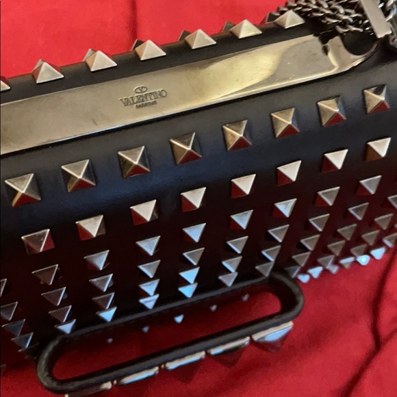 Valentino Va Va Voom rockstud noir black clutch - Picture 13 of 13